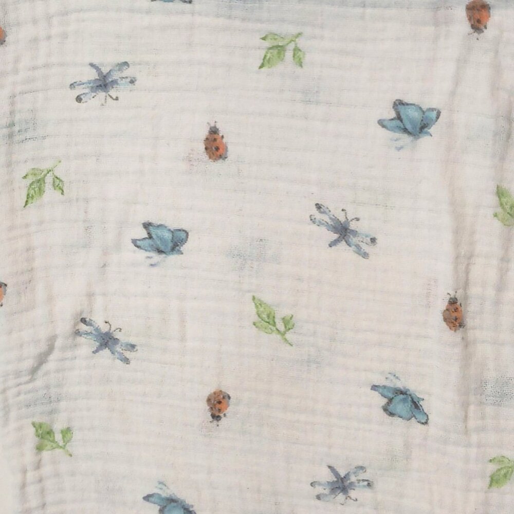 Jellycat Butterfly Dragonfly Ladybug Muslin Lovey Security Blanket 26" X 28"